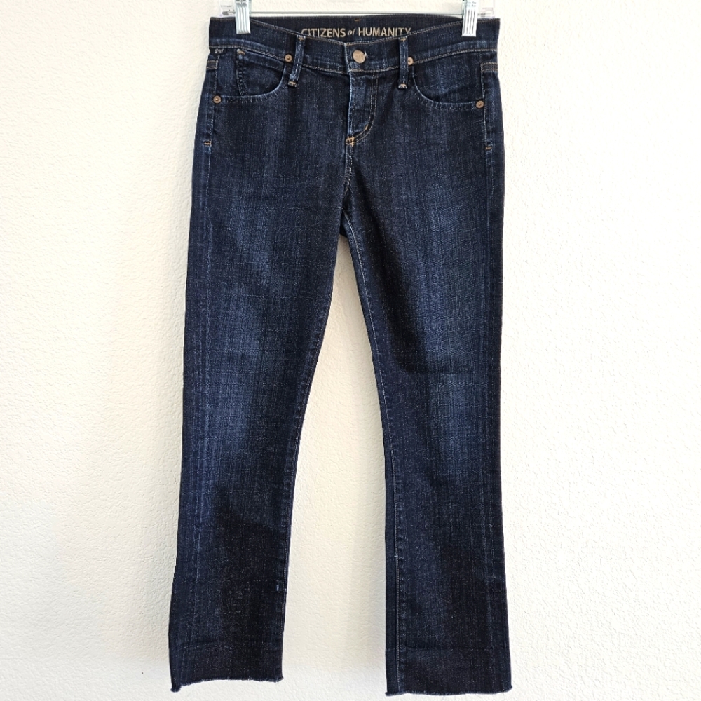 Citizens Of Humanity Size 25 Dani Cropped Straight Leg Dark Wash Women's Jeans
